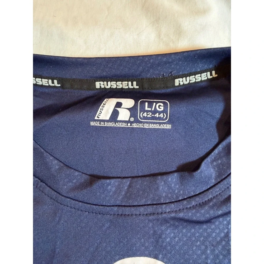 Russell‎ Athletic BYU Cougars Mens Navy Blue Performance Graphic T-Shirt Large